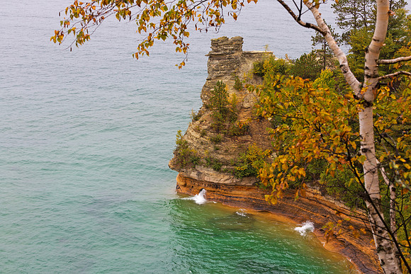 Miner's Castle in Autumn - Pictured Rocks National Lakeshore