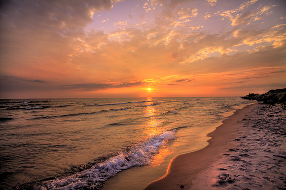 Sunset at Ludington State Park