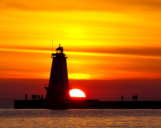 North Breakwater Ludington Lighthouse