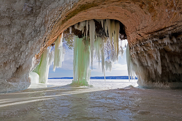 Grand Island Ice Cavern - Lake Superior