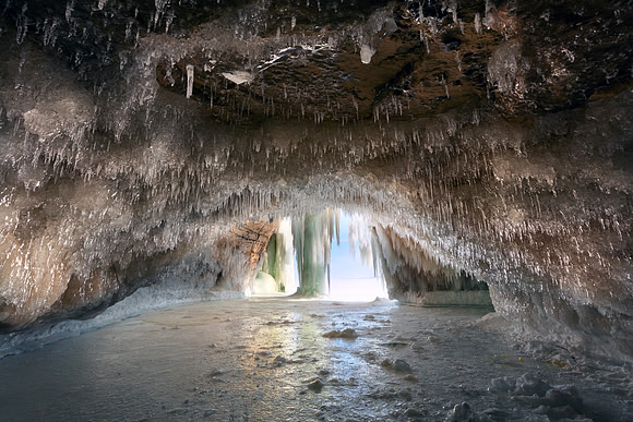 Sea Cave at Grand Island - Munising, Michigan