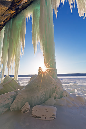 Sunstar and Ice Curtains