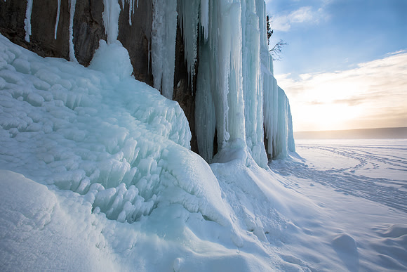 Morning at the Ice Curtains