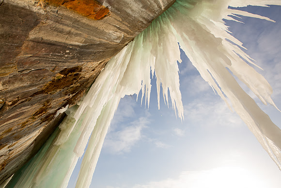 Ice Curtain - Grand Island - Lake Superior