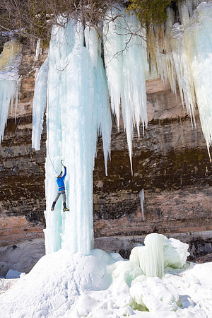 Ice Climber - Grand Island, Lake Superior
