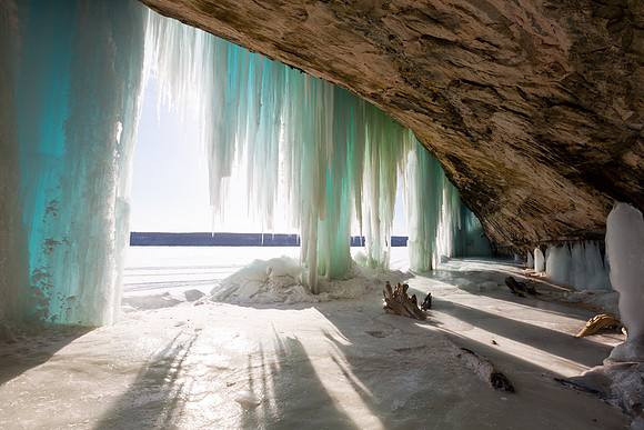 Grand Island Ice Curtains - Lake Superior