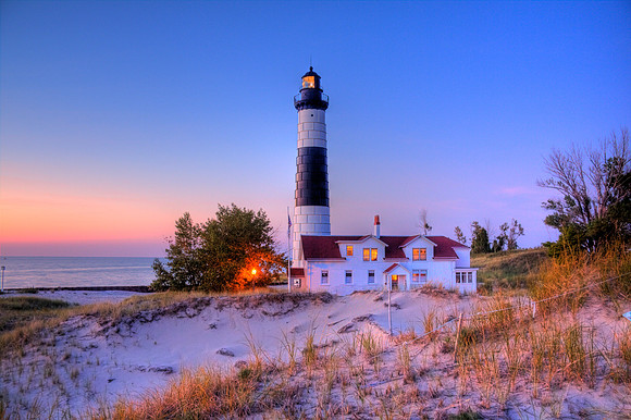 Big Sable Point Lighthouse at Dusk