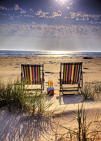 Coronas on the beach