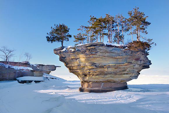 Turnip Rock in Winter