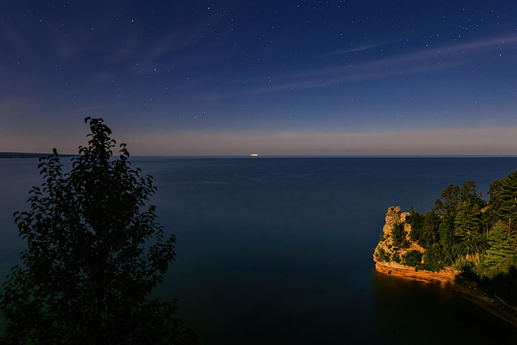 Midnight at Miners Castle