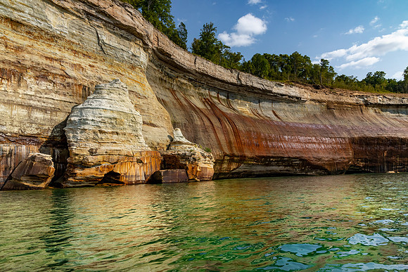 Mineral Stained Cliff