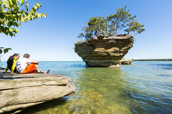 Turnip Rock - Lake Huron - Port Austin Michigan