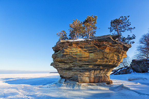 Turnip Rock in Winter