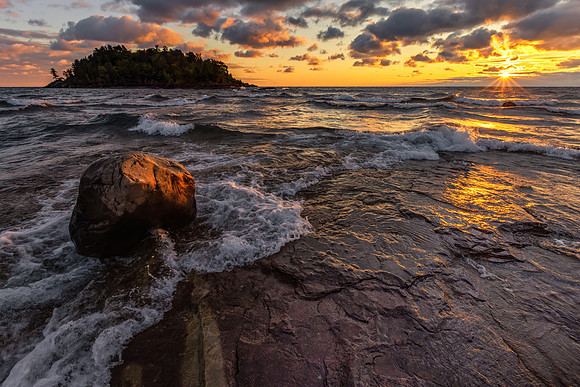 Stormy Day at Little Presque Isle - UP-1011 CS206623-