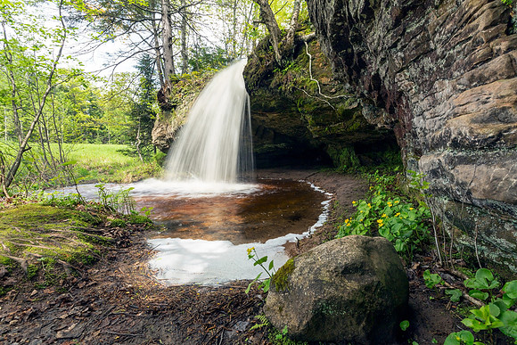 Scott Falls in Spring - Au Train Michigan
