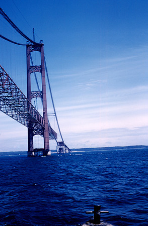 Mackinac Bridge Construction 1957