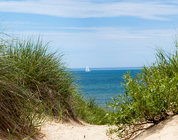 Sailing Day on Lake Michigan