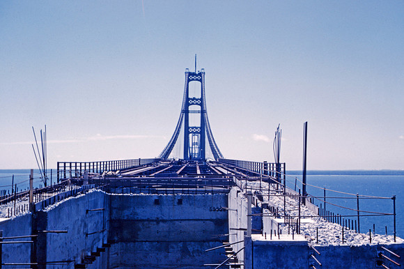 Mackinac Bridge Construction 1957