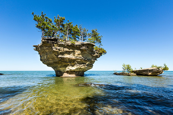 Lake Huron's Turnip Rock