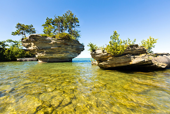Turnip Rock on Lake Huron