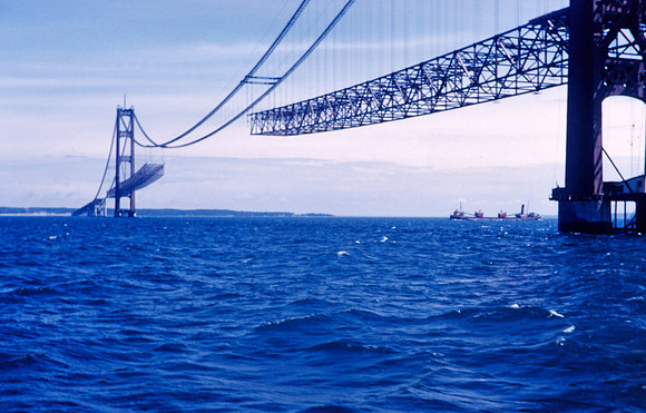 Mackinac Bridge Construction 1957
