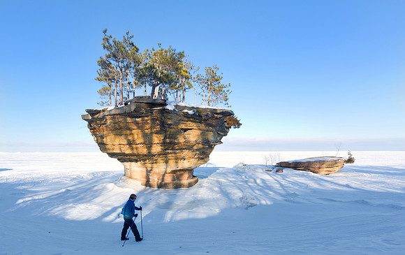 Turnip Rock in Michigan's Port Austin