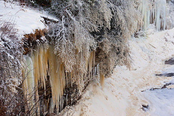 Tahqauamenon Falls in Winter