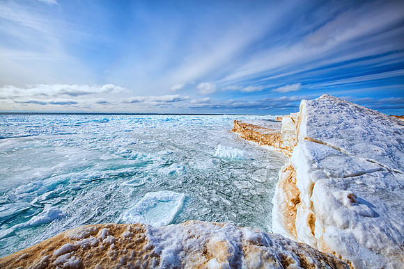 Ice Shelf - Lake Michigan