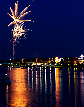 Fireworks in Bay City Michigan