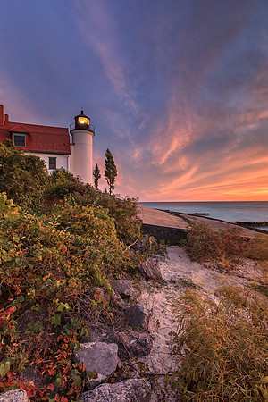 Point Betsie Lighthouse Sunet - SB-220 9Q4A9990-Data