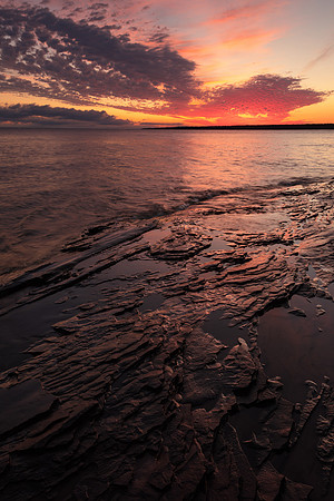Lake Superior Sunrise - Union Bay - Portrait