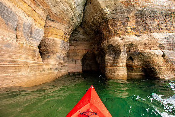 Miners Castle Cave and Kayak