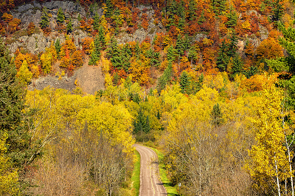 Autumn Drive Through Norwich Hills