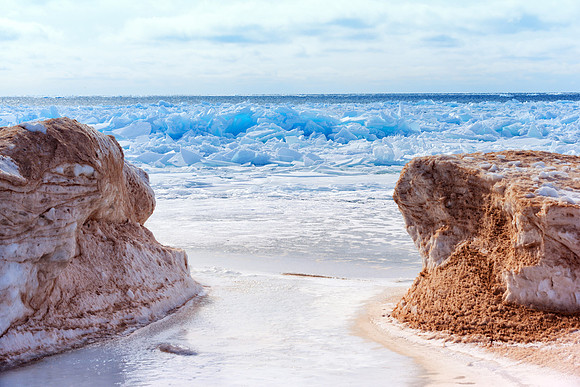 Blue Ice - Ludington Michigan