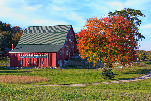 Red Barn in Autumn