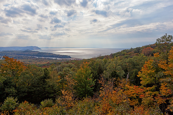North Bar Lake Overlook in Autumn - Pierce Stocking Drive
