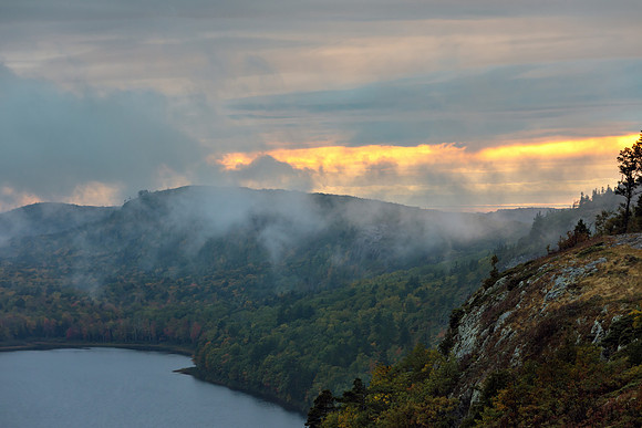 Lake of the Clouds - Foggy Evening