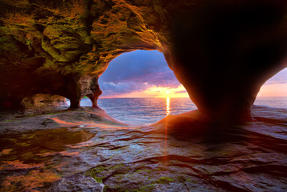 Sea Cave on Lake Superior