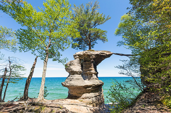 Chapel Rock - Pictured Rocks, Upper Peninsula