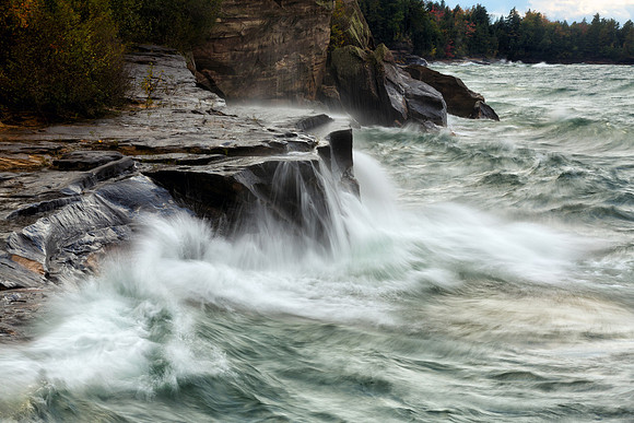 Stormy shoreline on Lake Superior