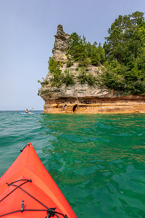 Kayaks at Miners Castle