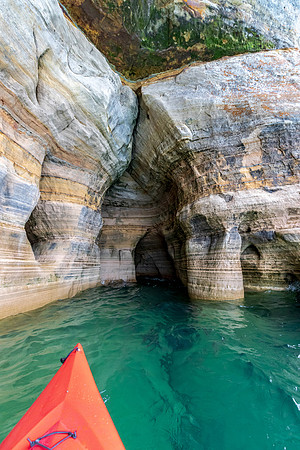 Kayak under Miners Castle