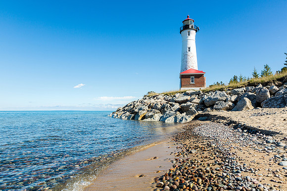 Crisp Point Light in the Upper Peninsula