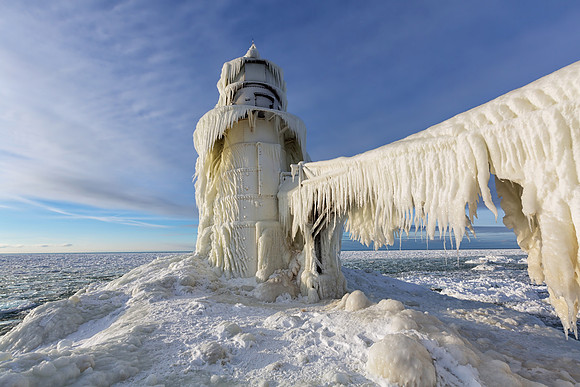 St. Joseph Lighthouse in Winter