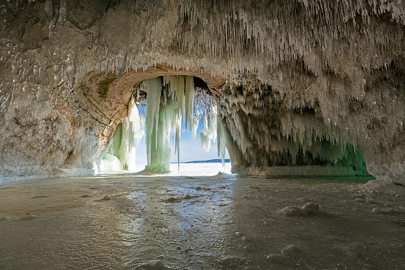 Ice Cave - Grand Island - Munising Michigan