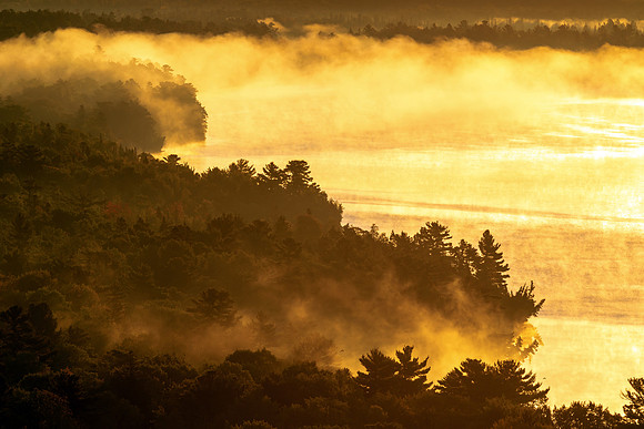 Misty Morning at Copper Harbor