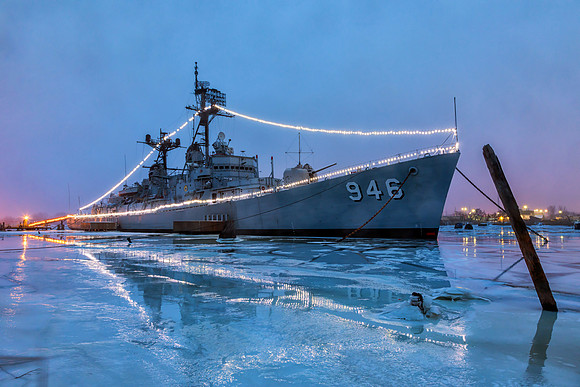 USS Edson in Winter