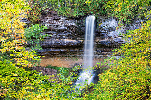 Munising Falls in Autumn