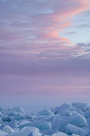 Blue Ice Sunrise in Mackinaw - UP-610 CS216567-Edit-2