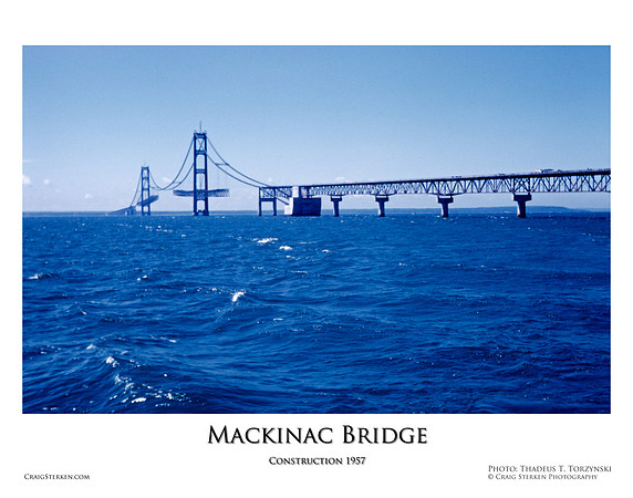 Mackinac Bridge Construction 1957